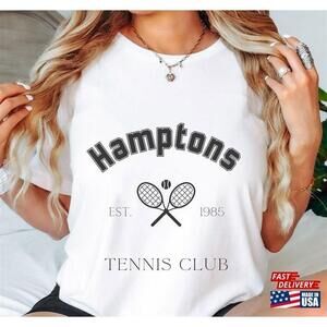 Hamptons Tennis Club T Shirt Cute